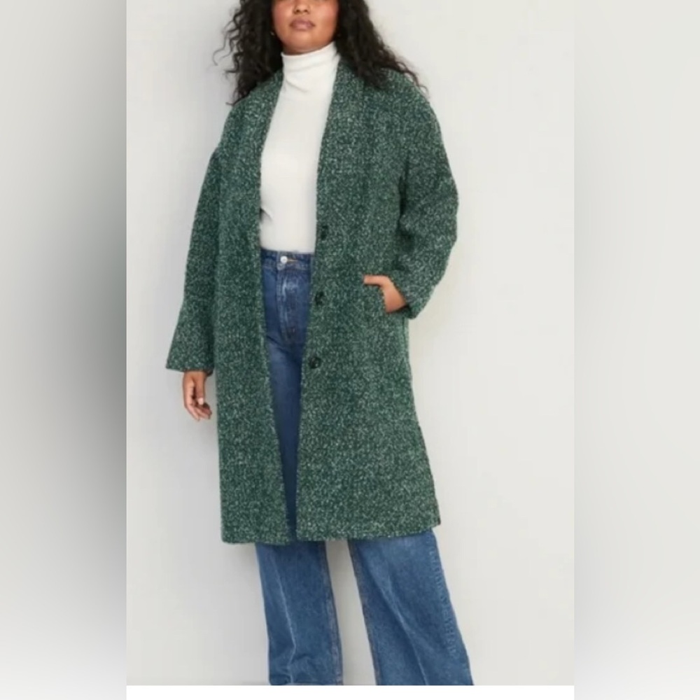 Old Navy Green and White Women's Coat